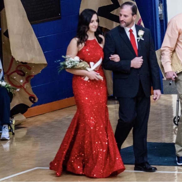 Red Prom Dress - Picture 2 of 4